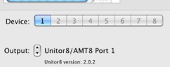 Device and Output port selector